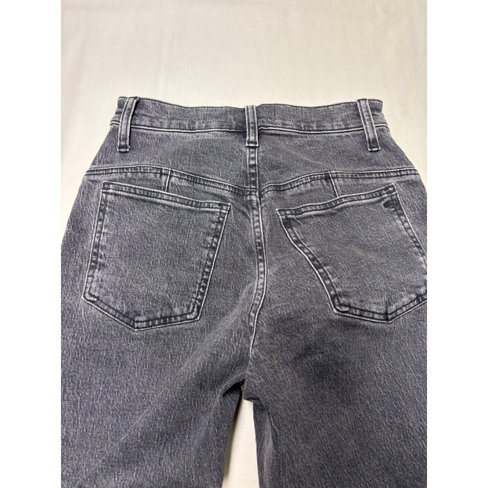 Madewell The Perfect Vintage Straight Jean Faded Black Seam Denim Womens 24X29 - Picture 9 of 14